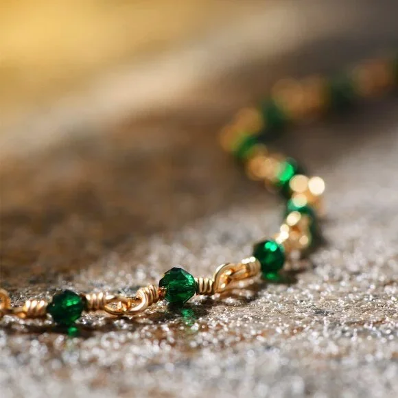 Anklet for Women Gold Chain 14K Gold Plated Dainty Boho Beach Summer Simple Foot - Picture 5 of 7